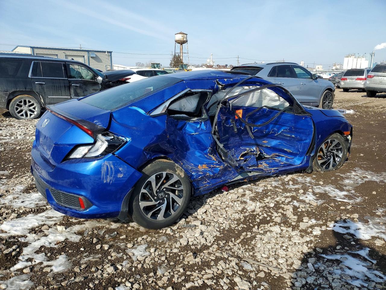 2017 Honda Civic VIN 2HGFC4B06HH311592 COPART salvage auction — Side, IL - SALVAGE CERTIFICATE, sold $575 on 2026-06-23 (photo 3)