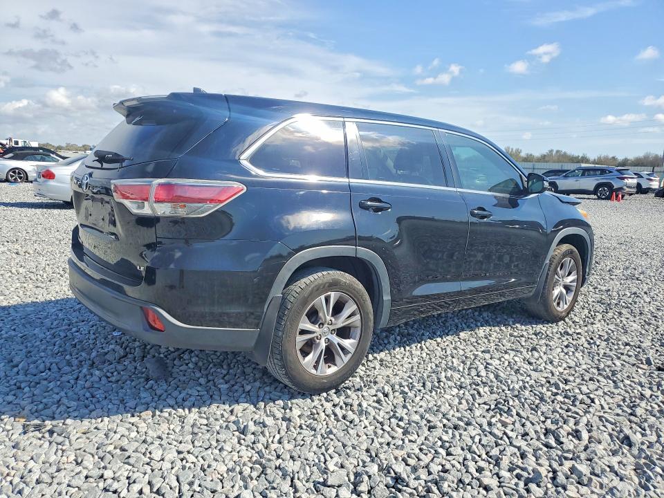 2015 Toyota Highlander VIN 5TDZKRFH2FS103493 COPART salvage auction — FRONT END, Fl - Cert Of Title Slvg Rebuildable, sold $7,400 on 2026-07-07 (photo 3)