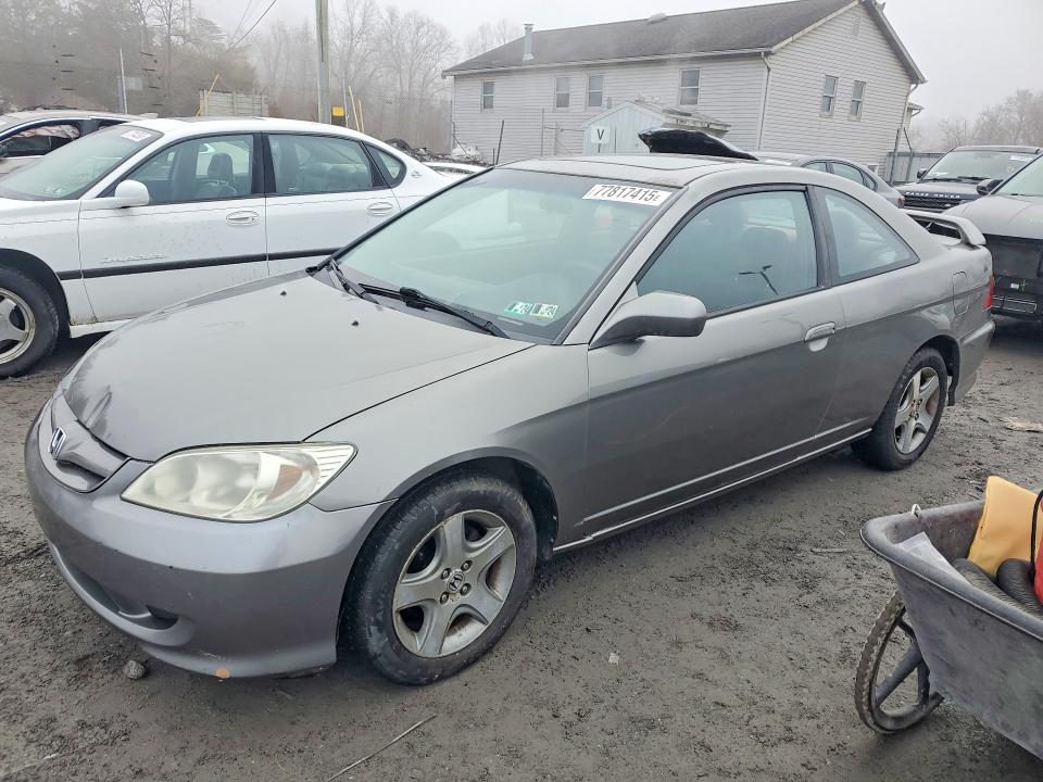 2005 Honda Civic VIN YHGEM22915L037308 COPART salvage auction — FRONT END, Pa - Certificate Of Salvage, sold $500 on 2026-08-17 (photo 1)