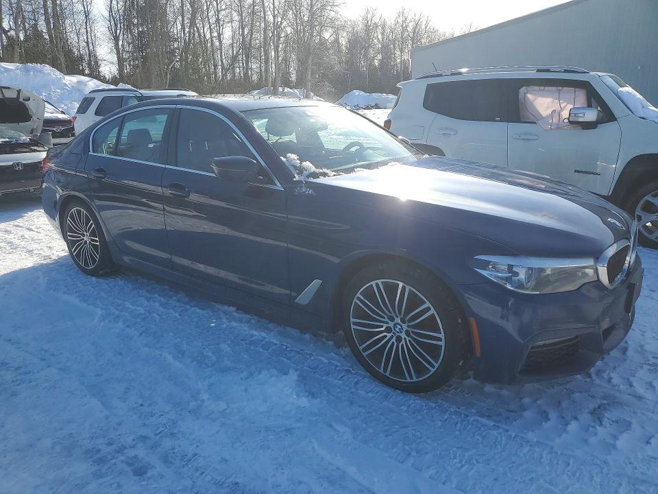 2019 BMW 5er VIN WBAJA7C51KG909812 COPART salvage auction — SIDE, Salvage Title, sold $10,000 on 2026-07-14 (photo 4)