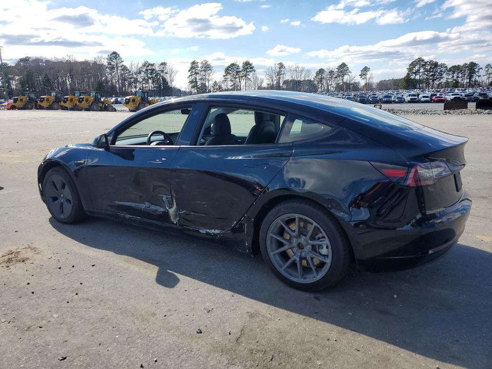 2022 Tesla Model 3 VIN 5YJ3E1EA9NF101245 COPART salvage auction — SIDE, Nc - Salvage Certificate Of Title, sold $375 on 2026-07-09 (photo 2)