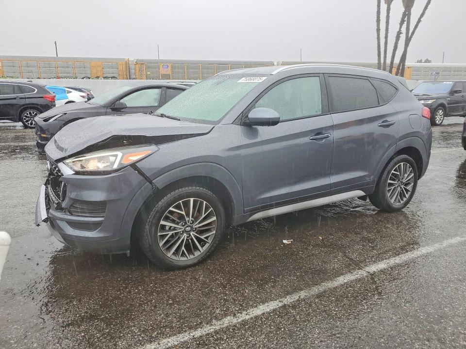 2019 Hyundai Tucson VIN KM8J33AL7KU879199 COPART salvage auction — FRONT END, Ca - Salvage Certificate, sold $3,650 on 2026-07-31 (photo 1)