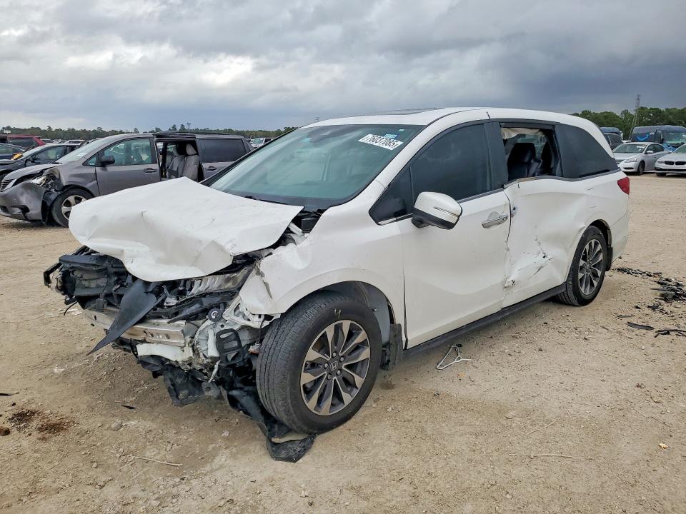 2024 Honda Odyssey VIN 5FNRL6H60RB069540 COPART salvage auction — Front End, TX - CERTIFICATE OF TITLE, sold $4,550 on 2026-06-26 (photo 1)