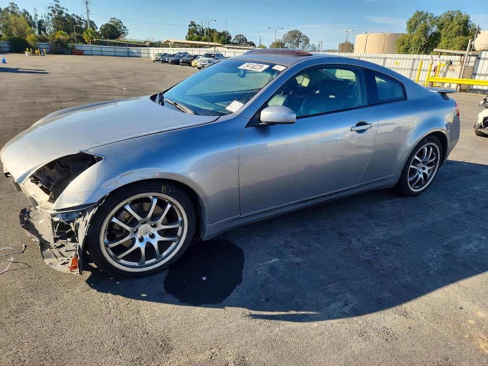 2005 Infiniti G35 VIN JNKCV54E35M412557 COPART salvage auction — FRONT END, CA - SALVAGE CERTIFICATE, sold $175 on 2026-07-13 (photo 1)