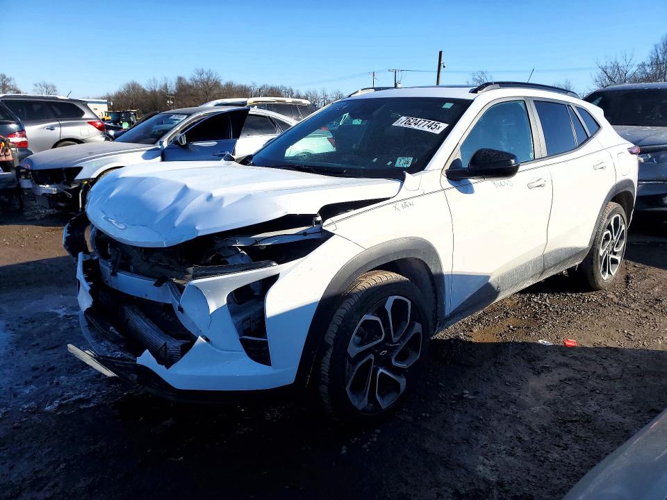 2024 Chevrolet Trax VIN KL77LJE22RC031443 COPART salvage auction — FRONT END, Nj - Cert Of Title-Salvage, sold $375 on 2026-07-31 (photo 1)