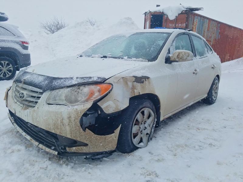 2010 Hyundai Elantra VIN KMHDU4BD7AU991037 COPART salvage auction — FRONT END, Qc - Gravement Accidente, sold $375 on 2026-07-07 (photo 1)