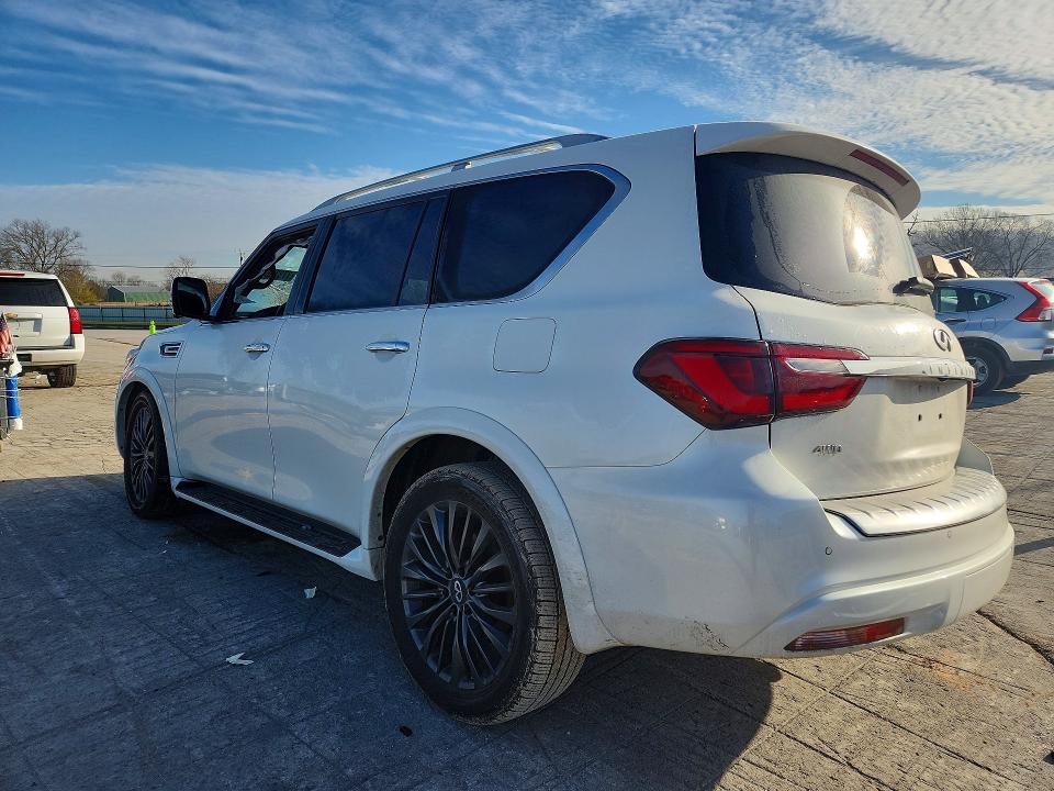 2022 Infiniti Qx80 VIN JN8AZ2BE2N9292997 COPART salvage auction — FRONT END, Tn - Salvage Certificate, sold $18,000 on 2026-07-27 (photo 2)