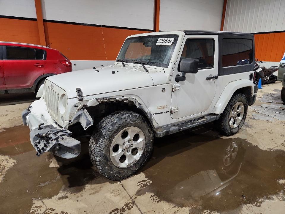 2015 Jeep Wrangler / VIN 1C4AJWBG5FL556391 COPART salvage auction — FRONT END, Salvage Title, sold $600 on 2026-07-28 (photo 1)