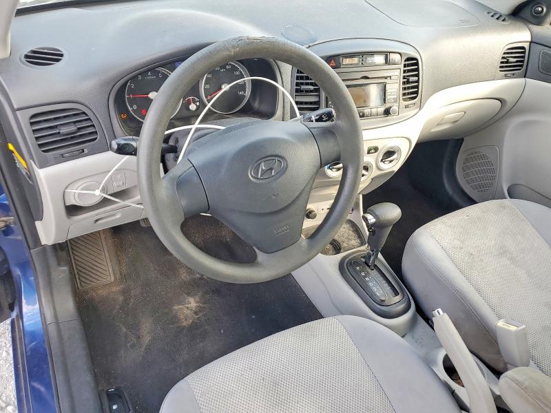 2010 Hyundai Accent VIN KMHCN4AC0AU464801 COPART salvage auction — REAR END, Fl - Certificate Of Title, sold $500 on 2026-07-17 (photo 8)