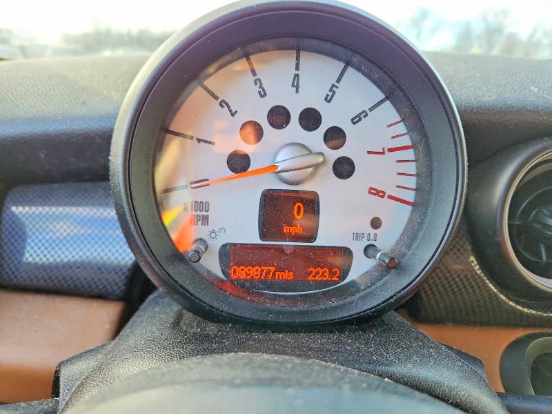 2013 Mini Cooper VIN WMWSV3C53DT393996 COPART salvage auction — FRONT END, Ct - Cert Of Title-Parts Only Salva, sold $450 on 2026-07-28 (photo 9)