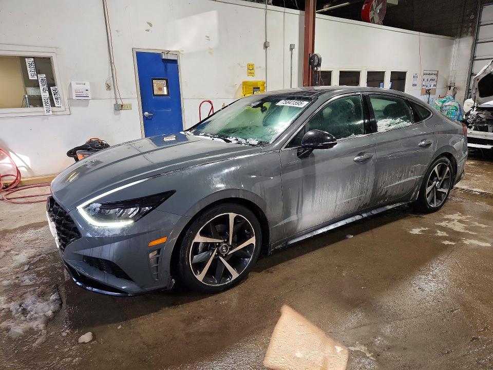 2022 Hyundai Sonata VIN 5NPEJ4J24NH141805 COPART salvage auction — FRONT END, MN - CERT OF TITLE-SALVAGE, sold $625 on 2026-07-28 (photo 1)