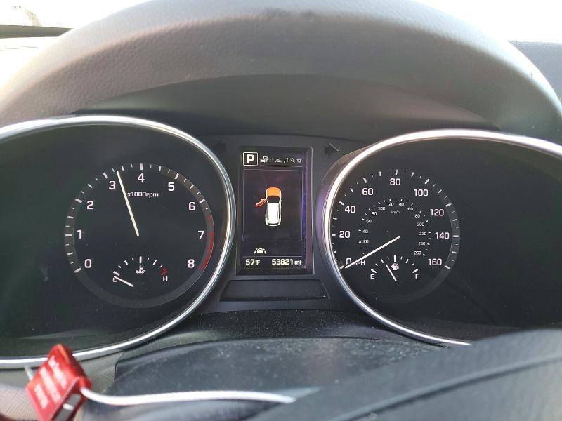 2017 Hyundai Santa fe VIN KM8SR4HF9HU186992 COPART salvage auction — FRONT END, Al - Cert Of Title-Salvage Title, sold $3,400 on 2026-07-07 (photo 9)