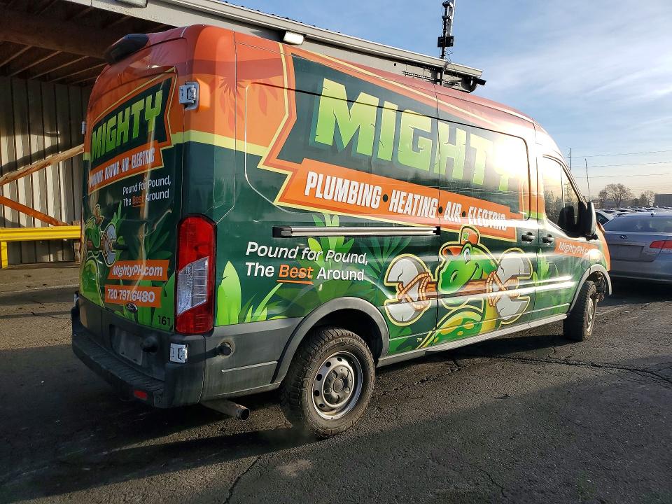 2023 Ford Transit VIN 1FTBR1CG3PKA85203 COPART salvage auction — FRONT END, Co - Salvage Title, sold $325 on 2026-07-09 (photo 3)