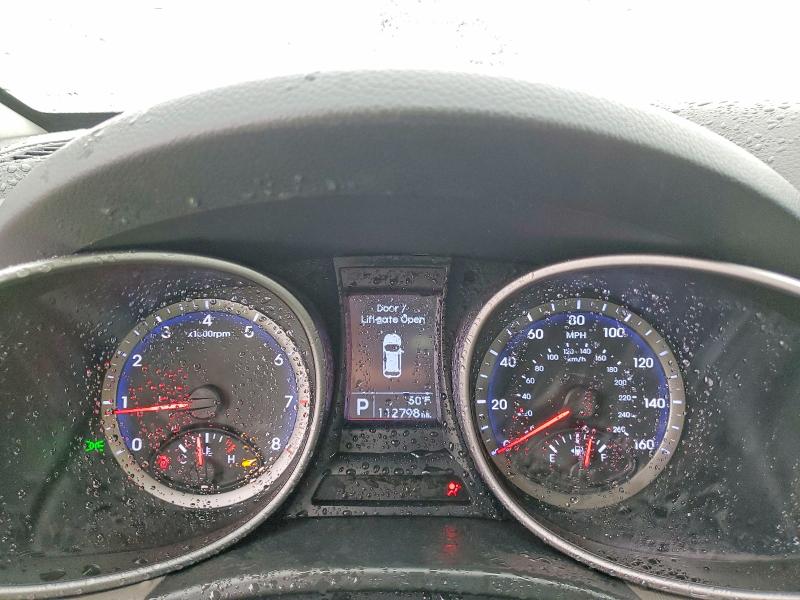 2016 Hyundai Santa fe VIN KM8SM4HF7GU134340 COPART salvage auction — FRONT END, Ca - Salvage Certificate, sold $1,600 on 2026-07-02 (photo 9)