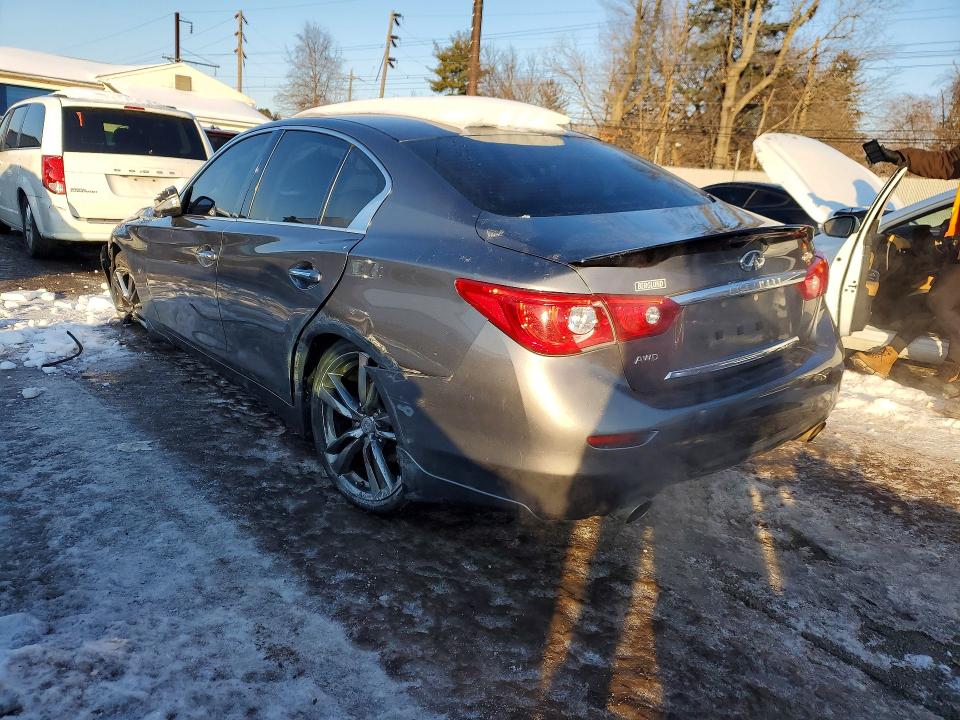 2015 Infiniti Q50 VIN JN1BV7AR5FM410443 COPART salvage auction — SIDE, Salvage Title, sold $1,100 on 2026-07-20 (photo 2)
