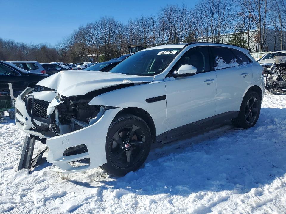 2019 Jaguar F-pace VIN SADCJ2FXXKA610919 COPART salvage auction — FRONT END, Ma - Cert Of Title-Salvage, sold $600 on 2026-07-30 (photo 1)