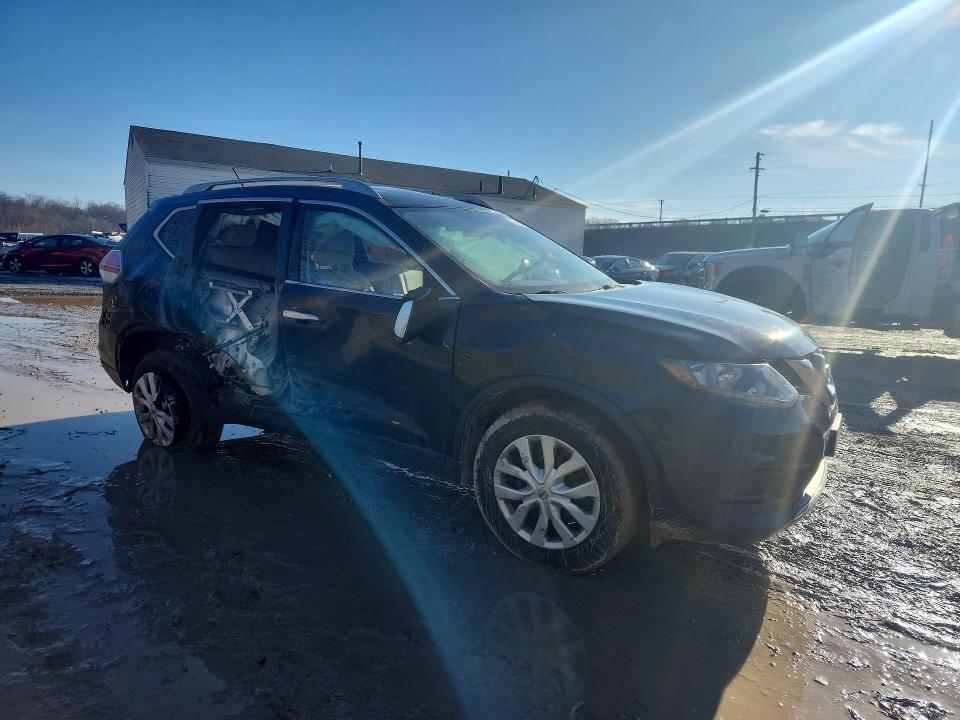 2016 Nissan Rogue VIN JN8AT2MV2GW154847 COPART salvage auction — SIDE, Salvage Title, sold $100 on 2026-07-15 (photo 4)