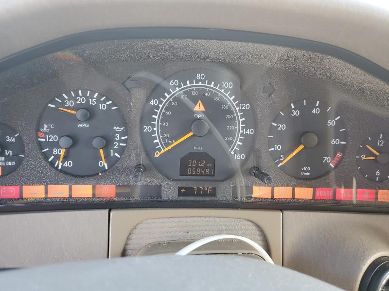1999 Mercedes-benz S class VIN WDBGA32G9XA419734 COPART salvage auction — REAR END, TX - CERTIFICATE OF TITLE, sold $1,100 on 2026-07-29 (photo 9)