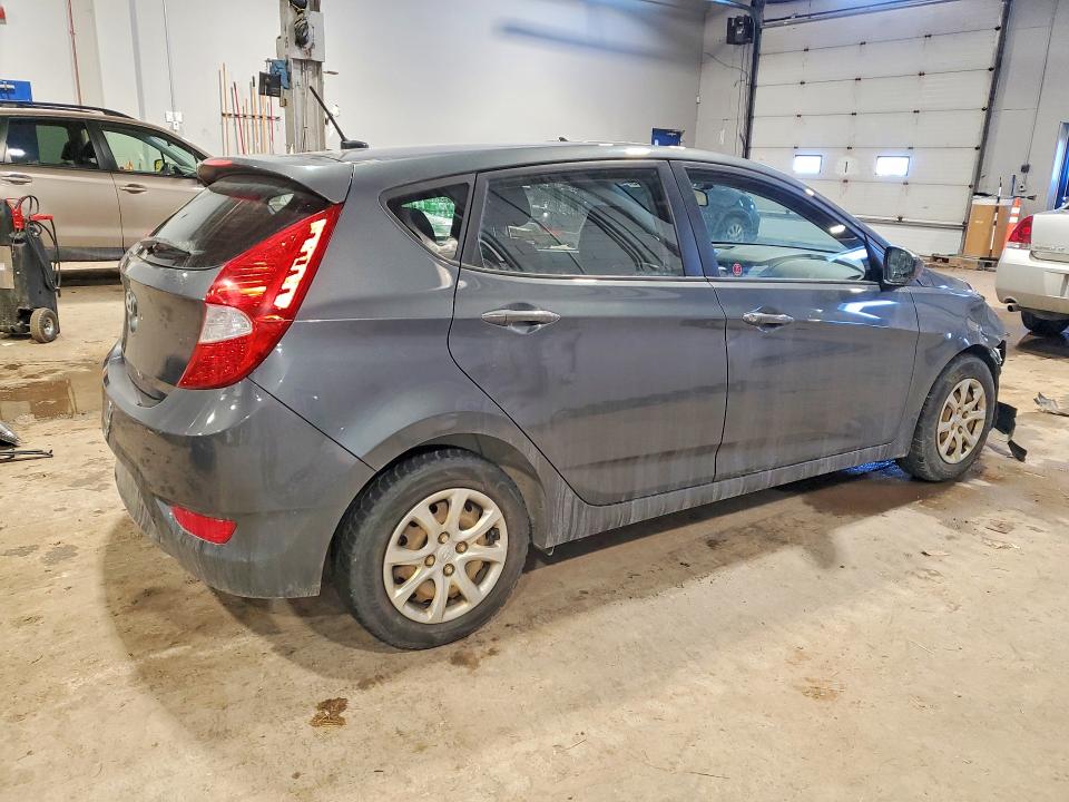 2013 Hyundai Accent VIN KMHCT5AE7DU096943 COPART salvage auction — FRONT END, Ns - Salvage Title, sold $900 on 2026-07-16 (photo 3)