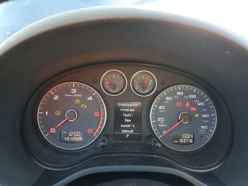 2012 Audi A3 VIN WAUBJAFM7CA056311 COPART salvage auction — FRONT END, MA - CERT OF TITLE-RECONSTRCTD COLL, sold $175 on 2026-08-28 (photo 9)
