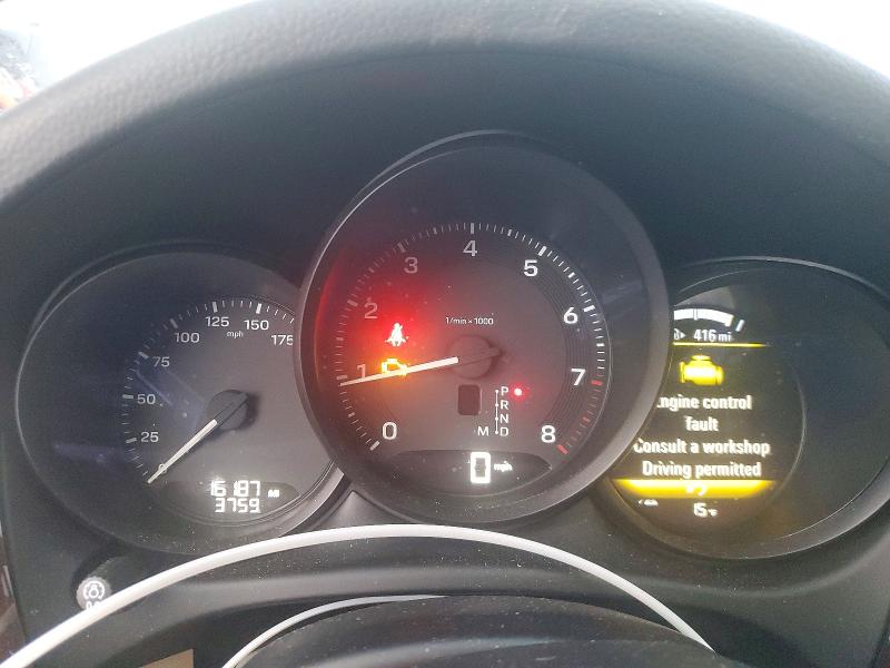 2025 Porsche Macan VIN WP1AA2A55SLB09335 COPART salvage auction — FRONT END, OH - CERT OF TITLE-SALVAGE, sold $10,200 on 2026-07-28 (photo 9)