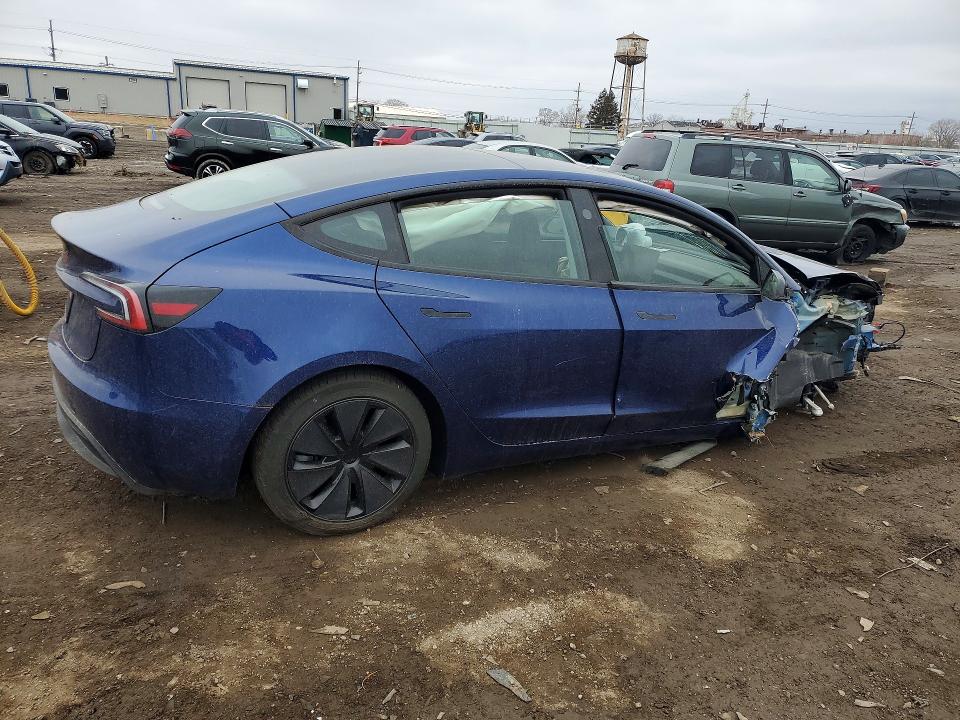 2026 Tesla Model 3 VIN 5YJ3E1EA8TF117241 COPART salvage auction — FRONT END, Il - Salvage Certificate, sold $2,800 on 2026-07-08 (photo 3)