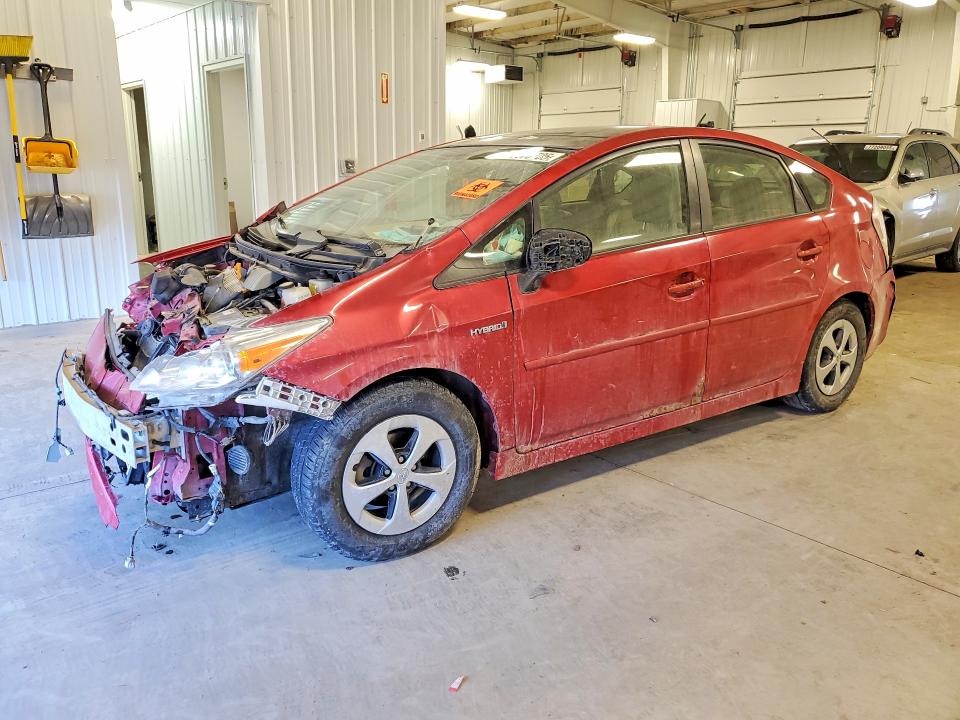 2013 Toyota Prius VIN JTDKN3DU1D1707617 COPART salvage auction — FRONT END, Mn - Cert Of Title-Salvage, sold $925 on 2026-07-02 (photo 1)