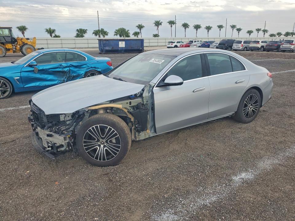 2025 Mercedes-benz E-class VIN W1KLF4HB3SA093849 COPART salvage auction — FRONT END, On - Permit No Brand - Unfit, sold $27,250 on 2026-07-06 (photo 1)