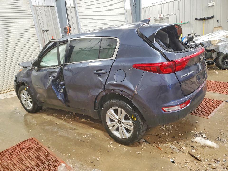 2019 Kia Sportage VIN KNDPM3AC0K7569325 COPART salvage auction — ROLLOVER, Wy - Cert Of Title-Salvage, sold $70 on 2026-07-22 (photo 2)