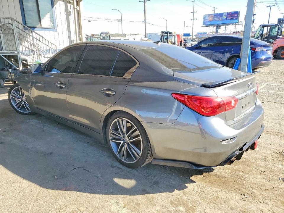 2015 Infiniti Q50 VIN JN1BV7AP3FM346062 COPART salvage auction — FRONT END, Ca - Salvage Certificate, sold $3,400 on 2026-07-13 (photo 2)