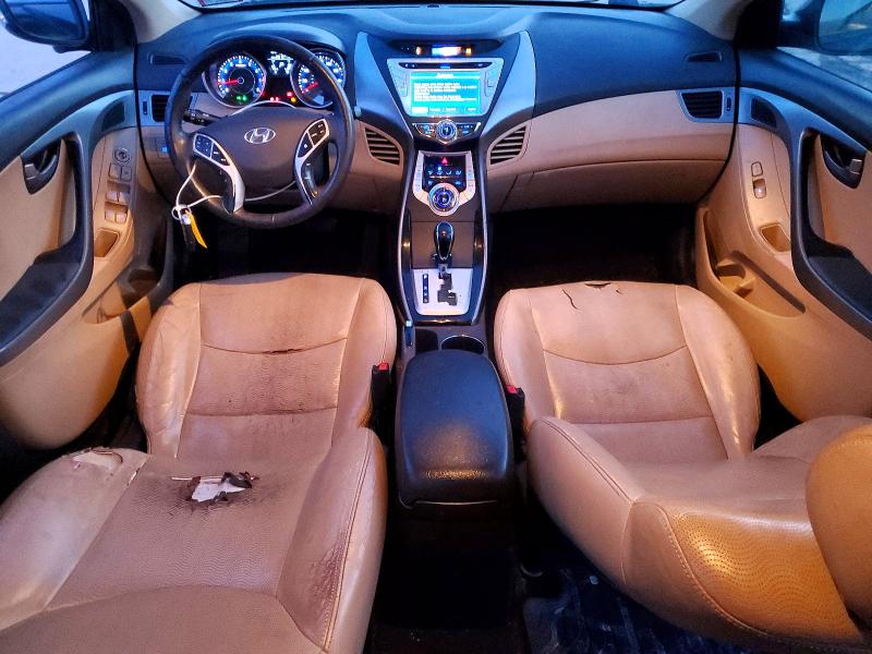 2012 Hyundai Elantra VIN KMHDH4AE4CU363339 COPART salvage auction — REAR END, Id - Salvage Certificate Of Title, sold $600 on 2026-07-16 (photo 8)
