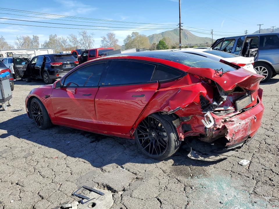 2022 Tesla Model 3 VIN 5YJ3E1EB7NF286369 COPART salvage auction — REAR END, Ca - Dis/Dlr/Exp Only Clean Title (P), sold $2,800 on 2026-07-02 (photo 2)