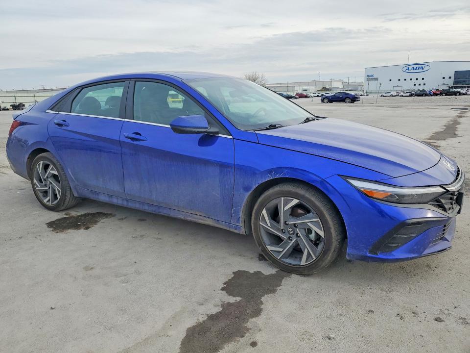 2025 Hyundai Elantra VIN KMHLS4DG7SU913836 COPART salvage auction — FRONT END, Pa - Certificate Of Salvage, sold $2,500 on 2026-07-22 (photo 4)