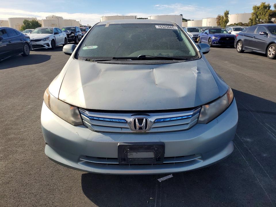 2012 Honda Civic VIN JHMFB4F28CS001067 COPART salvage auction — FRONT END, Ca - Salvage Acquisition Billofsale, sold $425 on 2026-07-20 (photo 5)