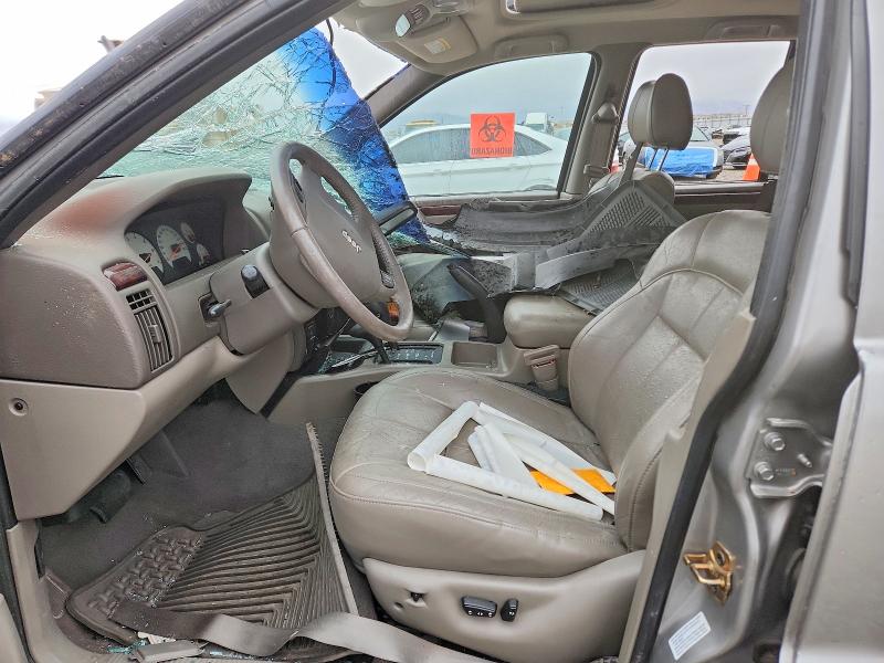 2001 Jeep Grand cherokee VIN 1J4GW58N81C610278 COPART salvage auction — ROLLOVER, Ut - Non-Repairable Certificate, sold $125 on 2026-08-21 (photo 7)