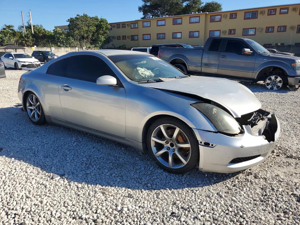 2004 Infiniti G VIN JNKCV54E84M802651 COPART salvage auction — FRONT END, Fl - Cert Of Title Slvg Rebuildable, sold $400 on 2026-07-07 (photo 4)
