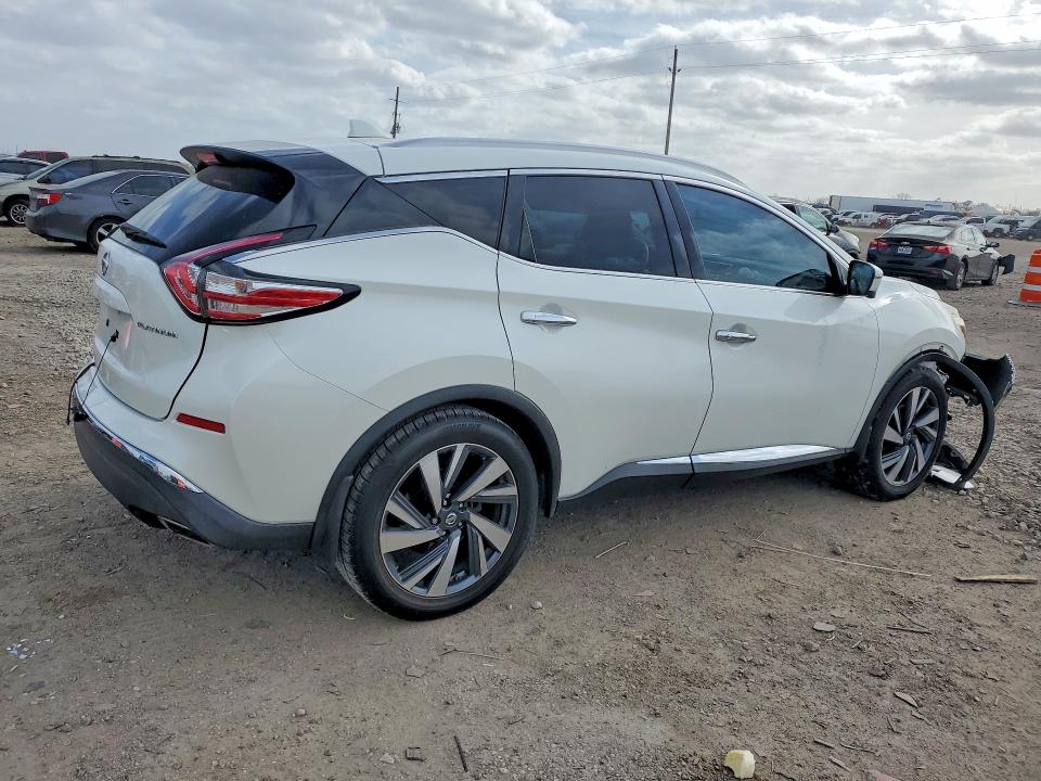 2016 Nissan Murano VIN 5N1AZ2MG5GN158341 COPART salvage auction — FRONT END, Tx - Salvage Vehicle Title, sold $1,600 on 2026-07-02 (photo 3)