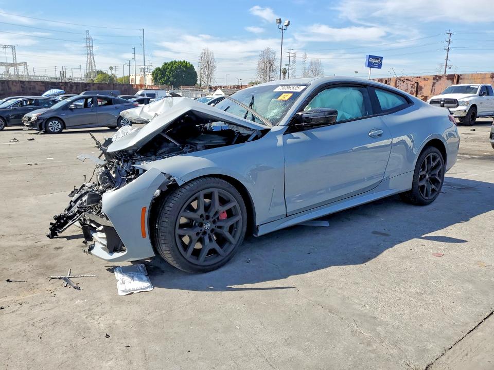 2025 BMW M4 VIN WBA83DA03SCT47742 COPART salvage auction — FRONT END, Ca - Salvage Certificate, sold $10,100 on 2026-07-24 (photo 1)