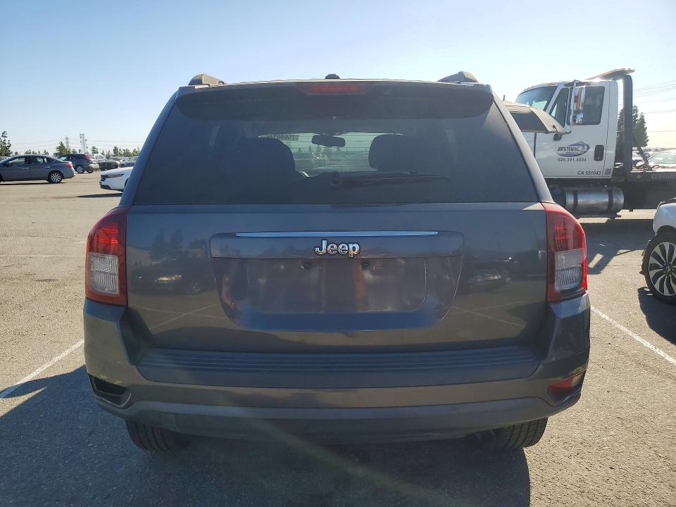 2016 Jeep Compass VIN 1C4NJCBA5GD569097 COPART salvage auction — FRONT END, Ca - Salvage Certificate, sold $1,700 on 2026-07-02 (photo 6)