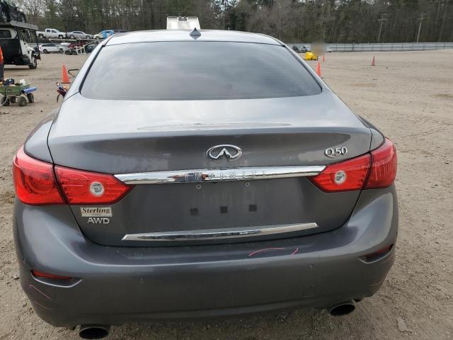 2017 Infiniti Q50 VIN JN1CV7AR8HM681486 COPART salvage auction — FRONT END, La - Permit To Sell, sold $2,200 on 2026-07-17 (photo 6)