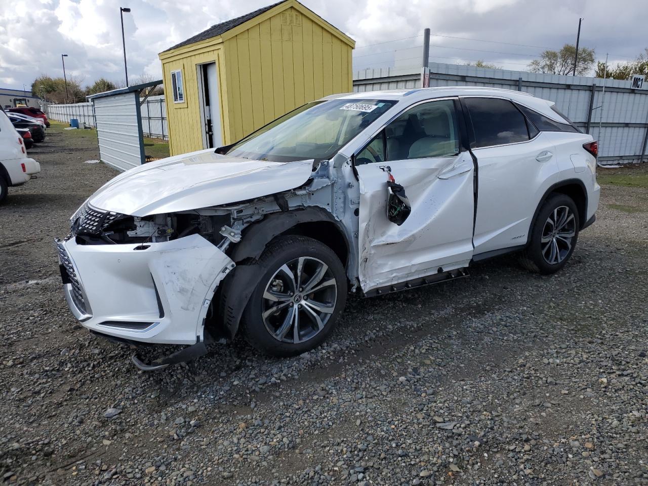 2022 LEXUS RX450 VIN 2T2HGMDA9NC073949 — COPART salvage auction photo