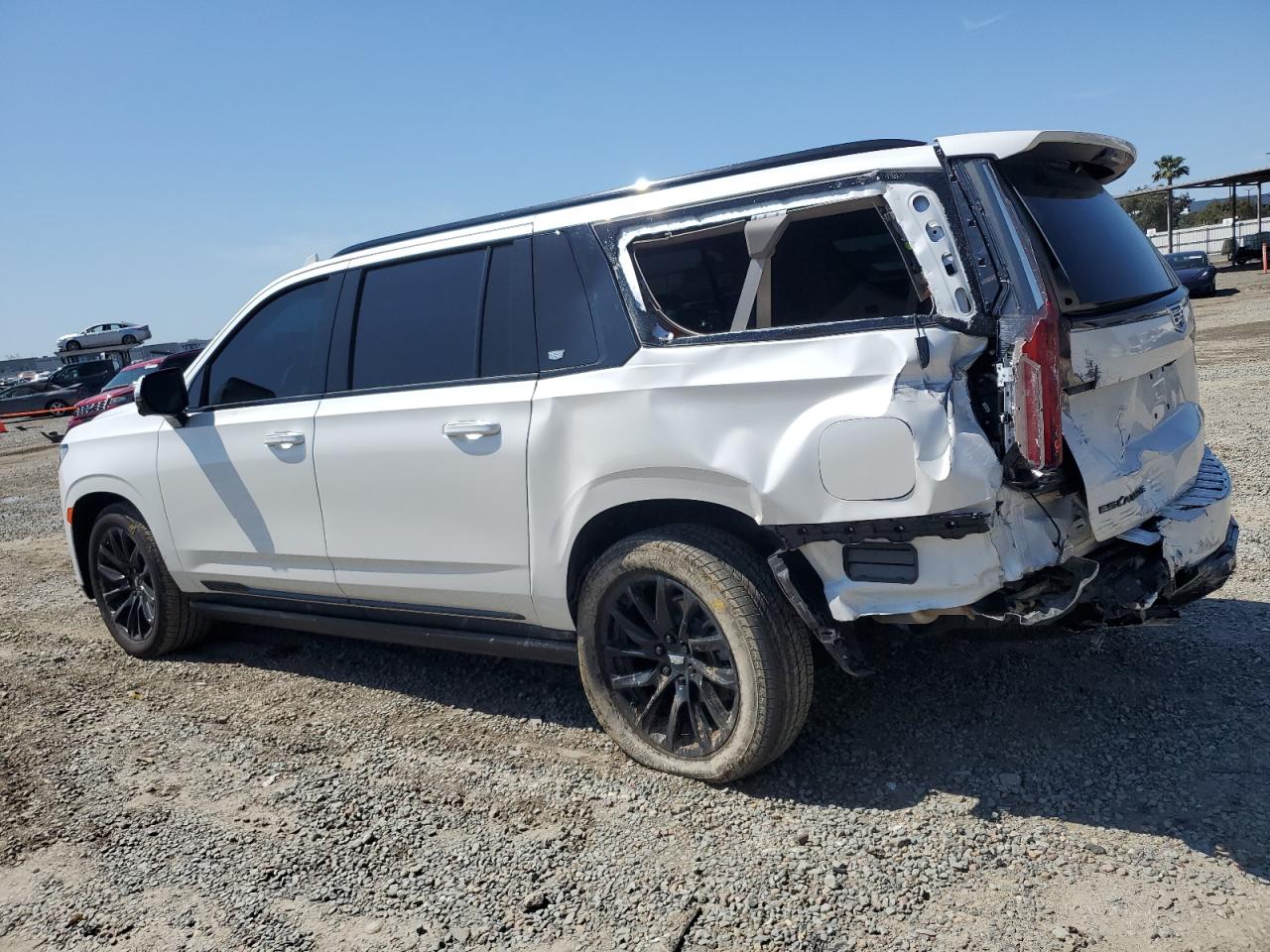2024 Cadillac Escalade ESV VIN 1GYS4RKL1RR409717 COPART salvage auction — Rear End, CA - SALVAGE CERTIFICATE, sold $46,500 on 2025-12-12 (photo 2)