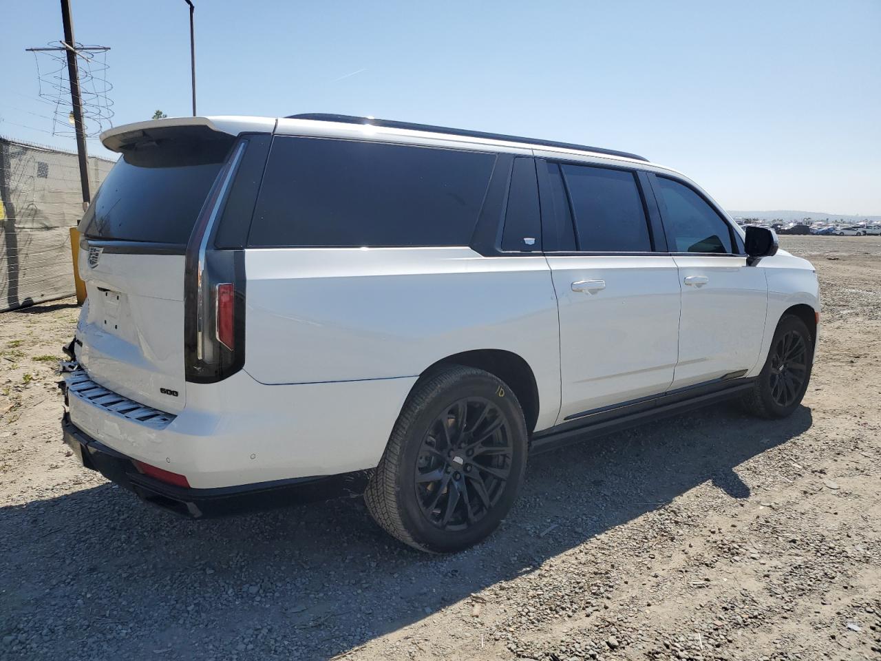 2024 Cadillac Escalade ESV VIN 1GYS4RKL1RR409717 COPART salvage auction — Rear End, CA - SALVAGE CERTIFICATE, sold $46,500 on 2025-12-12 (photo 3)