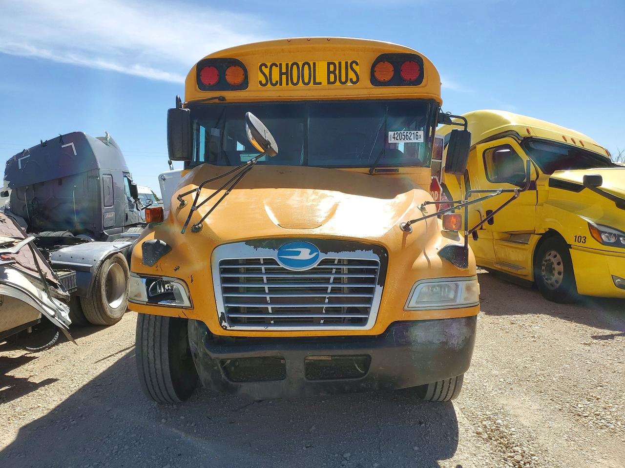 2015 Blubird School bus / transit bus VIN 1BAKCCPH2FF307957 COPART salvage auction — Front End, TX - SALVAGE VEHICLE TITLE, sold $3,475 on 2026-05-08 (photo 5)