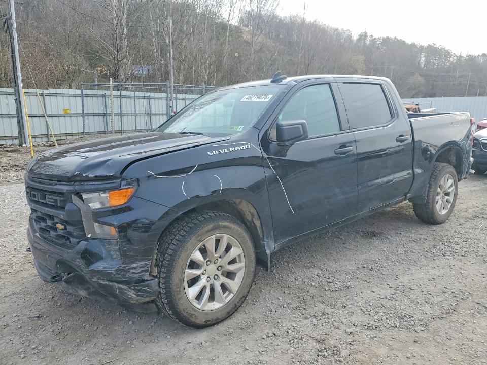 2024 Chevrolet Silverado VIN 1GCPDBEK8RZ259336 COPART salvage auction — FRONT END, Wv - Salvage Certificate, sold $8,400 on 2026-07-02 (photo 1)
