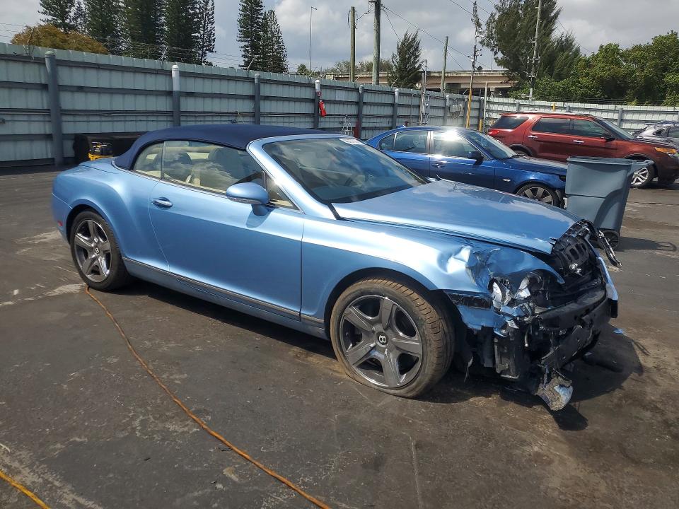 2008 Bentley Continental VIN SCBDR33W18C053330 COPART salvage auction — FRONT END, Fl - Cert Of Title Slvg Rebuildable, sold $3,950 on 2026-07-22 (photo 4)