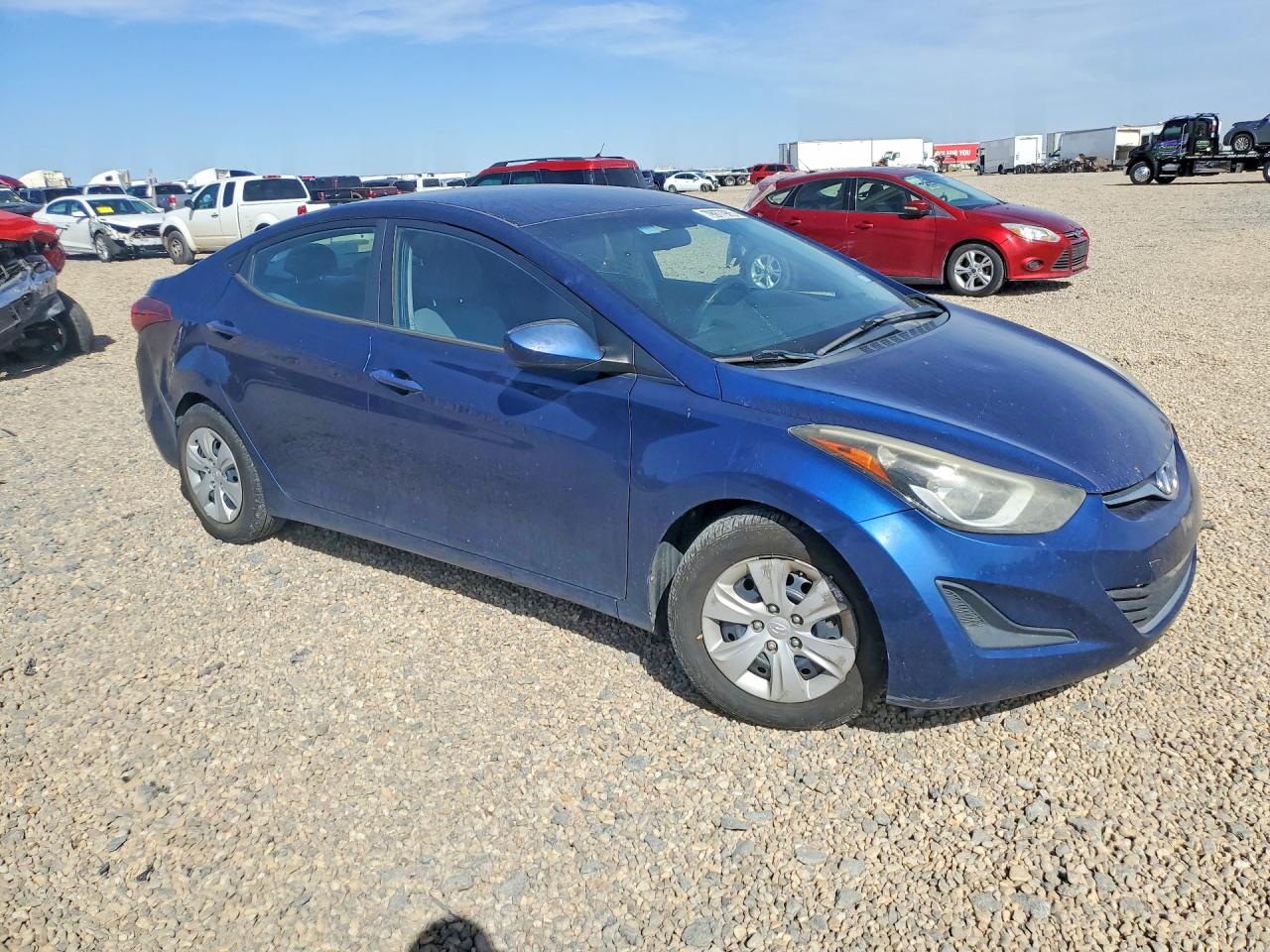 2016 Hyundai Elantra VIN 5NPDH4AE8GH700423 COPART salvage auction — Hail, TX - SALVAGE VEHICLE TITLE, sold $1,700 on 2026-03-31 (photo 4)