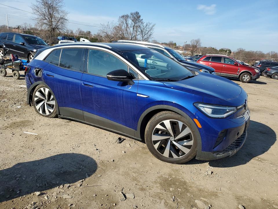 2021 Volkswagen Id.4 VIN WVGDMPE2XMP023206 COPART salvage auction — UNDERCARRIAGE, Md - Cert Of Salvage > 75% Damage, sold $8,600 on 2026-07-09 (photo 4)
