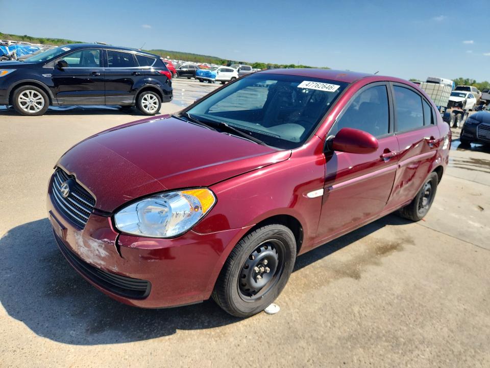 2007 Hyundai Accent VIN KMHCN46C07U142726 COPART salvage auction — FRONT END, Tx - Certificate Of Title, sold $200 on 2026-07-23 (photo 1)