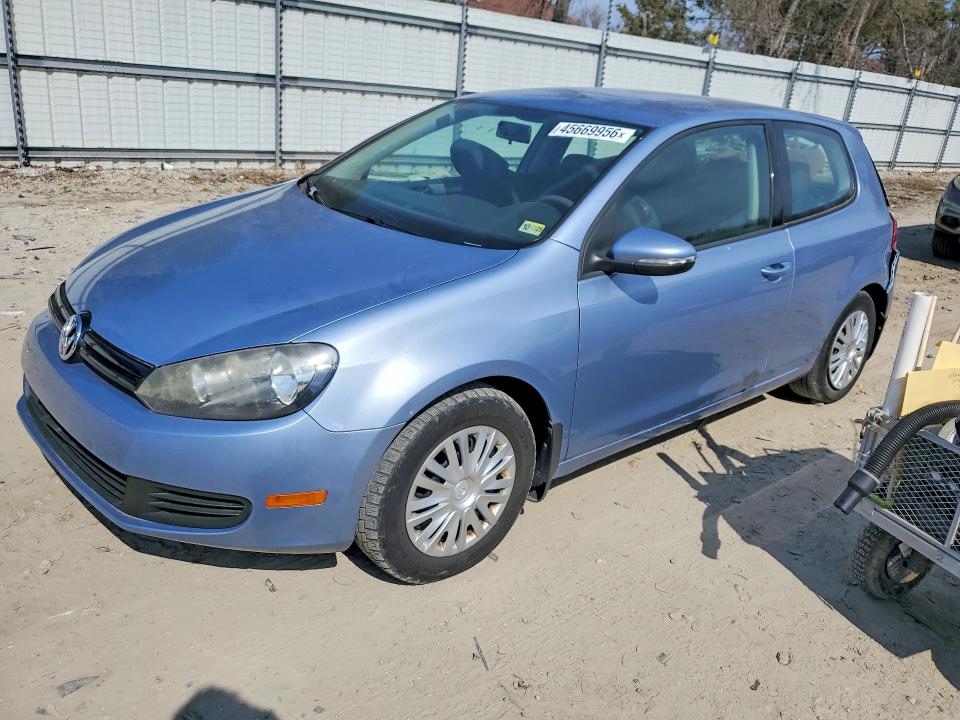 2012 Volkswagen Golf VIN WVWBB7AJ2CW077506 COPART salvage auction — FRONT END, Va - Cert Of Title - Salvage, sold $675 on 2026-07-28 (photo 1)
